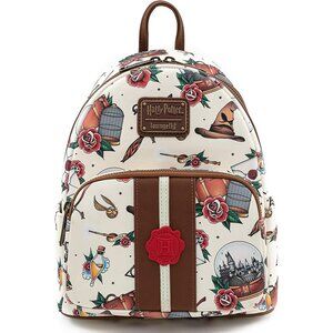 Harry Potter Cream Tattoo Art Shoulder Bag with Utility Pocket – Great Gift Idea